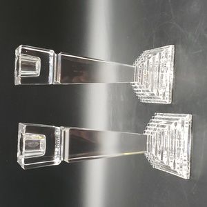Beautiful set of 2 Lenox  Crystal Monument Collection Candle Stick Holders